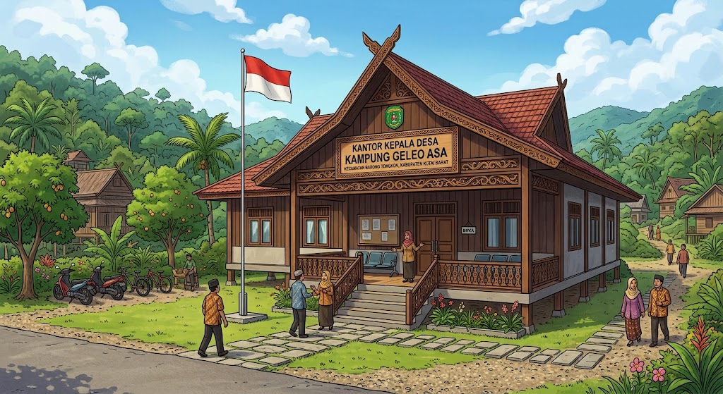 Ilustrasi Kampung Geleo Asa